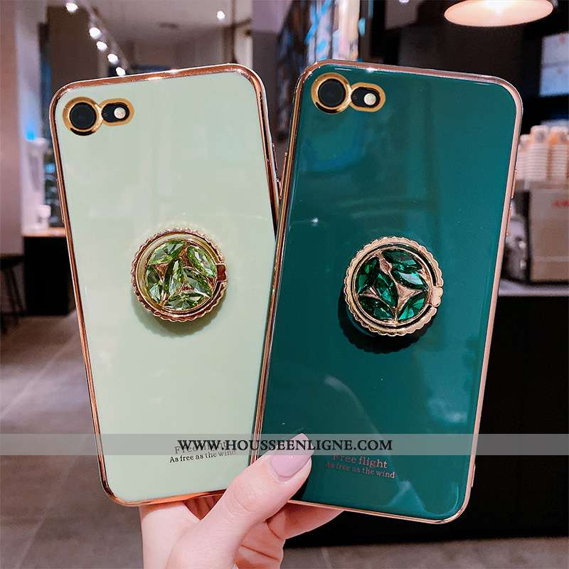Housse iPhone 7 Fluide Doux Silicone Luxe Vert Tout Compris Étui Net Rouge Bleu