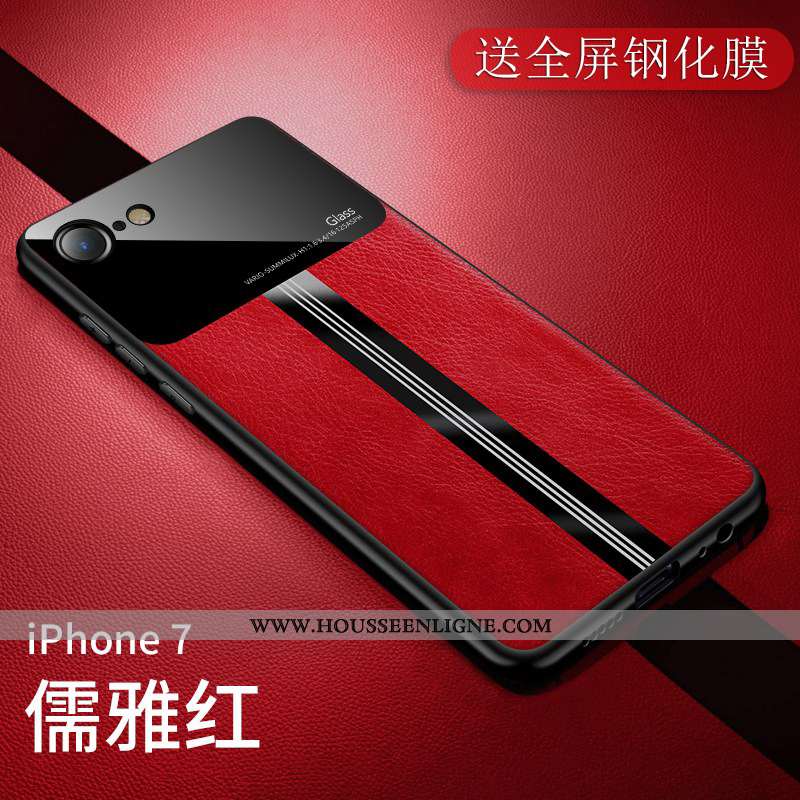 Housse iPhone 7 Légère Fluide Doux Business Coque Silicone Incassable Tout Compris Verte