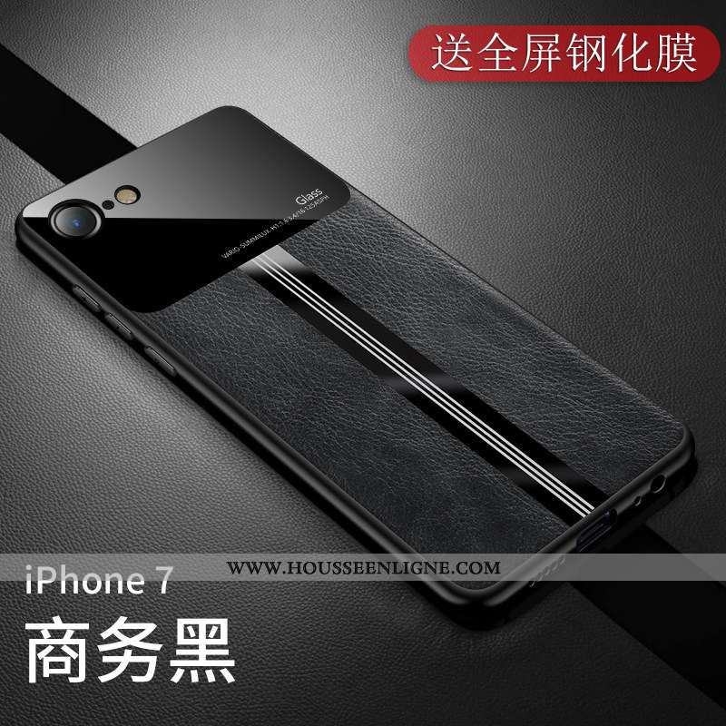 Housse iPhone 7 Légère Fluide Doux Business Coque Silicone Incassable Tout Compris Verte
