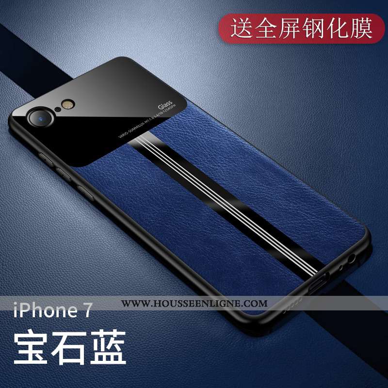 Housse iPhone 7 Légère Fluide Doux Business Coque Silicone Incassable Tout Compris Verte
