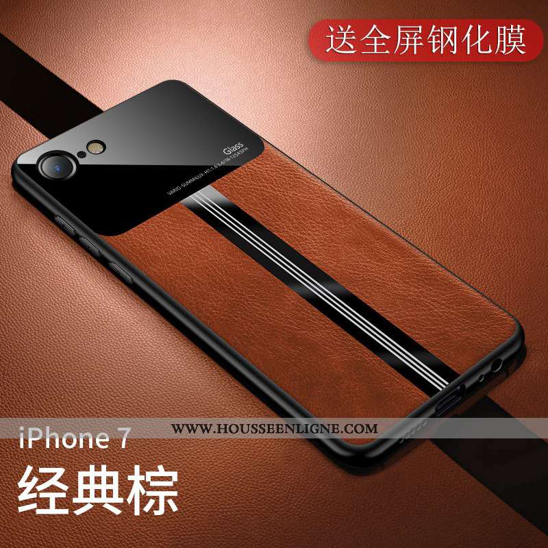 Housse iPhone 7 Légère Fluide Doux Business Coque Silicone Incassable Tout Compris Verte