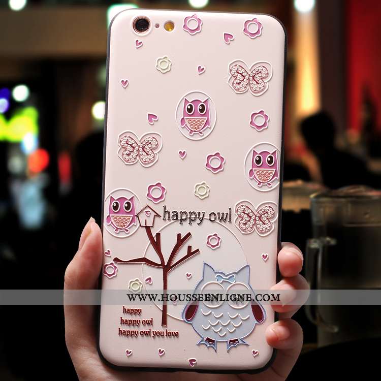 Housse iPhone 7 Légère Fluide Doux Personnalité Ornements Suspendus Tout Compris Protection Étui Ros