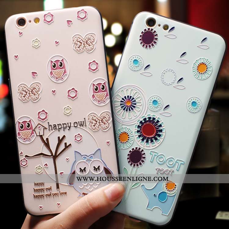 Housse iPhone 7 Légère Fluide Doux Personnalité Ornements Suspendus Tout Compris Protection Étui Ros
