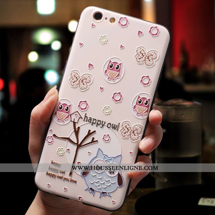 Housse iPhone 7 Légère Fluide Doux Personnalité Ornements Suspendus Tout Compris Protection Étui Ros