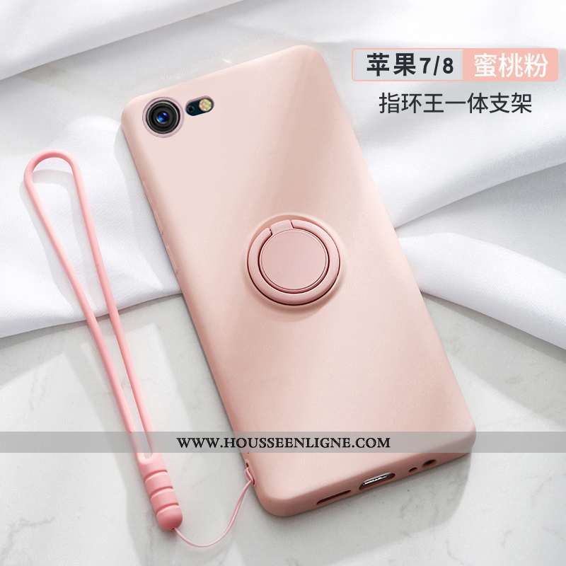 Housse iPhone 7 Légère Fluide Doux Silicone Net Rouge Ultra Tout Compris Vert Verte