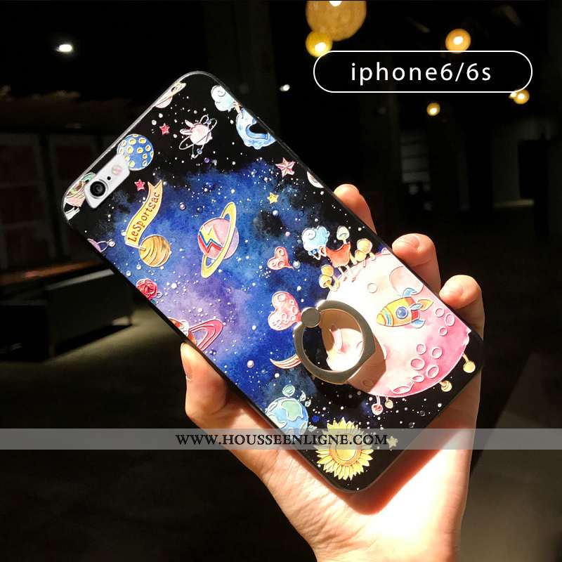 Housse iPhone 7 Ornements Suspendus Personnalité Téléphone Portable Créatif Noir Nouveau Amoureux