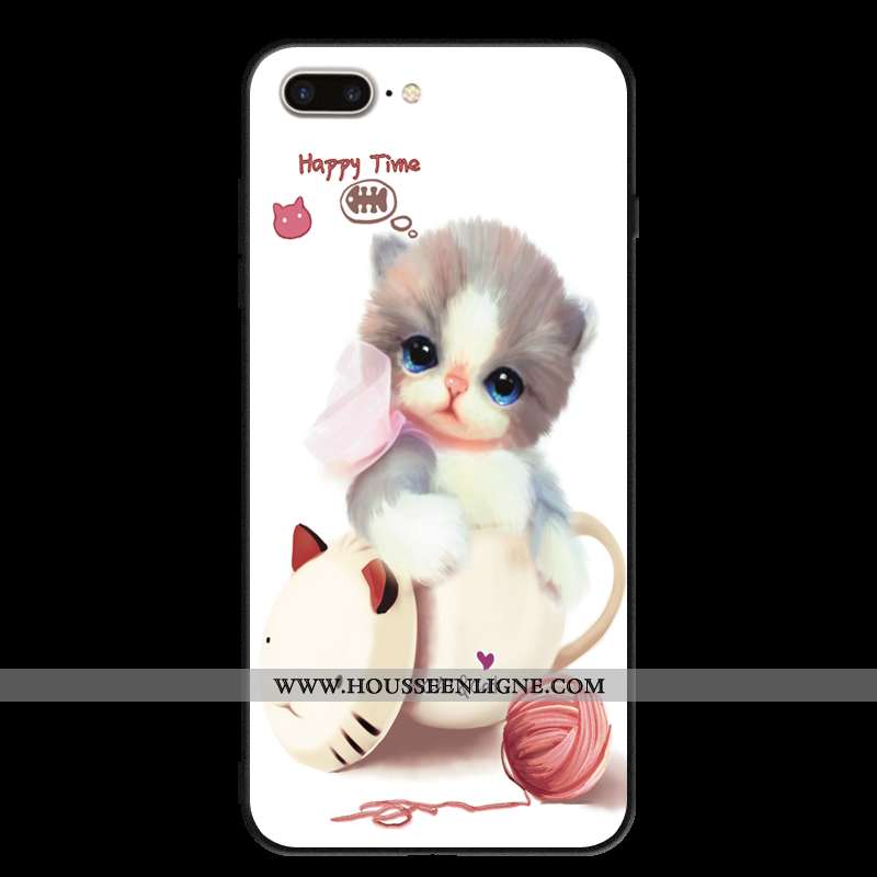 Housse iPhone 7 Plus Fluide Doux Rouge Téléphone Portable Coque Incassable