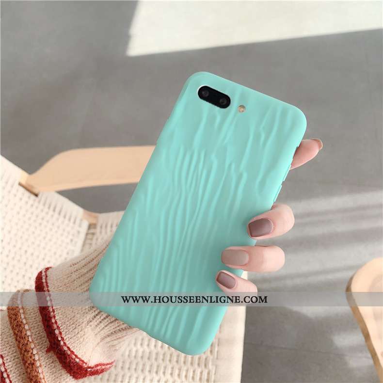 Housse iPhone 7 Plus Fluide Doux Vert Coque Téléphone Portable Support Incassable Simple Verte