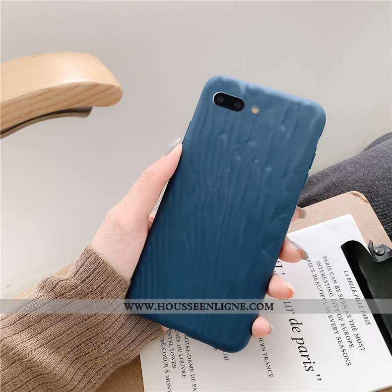 Housse iPhone 7 Plus Fluide Doux Vert Coque Téléphone Portable Support Incassable Simple Verte