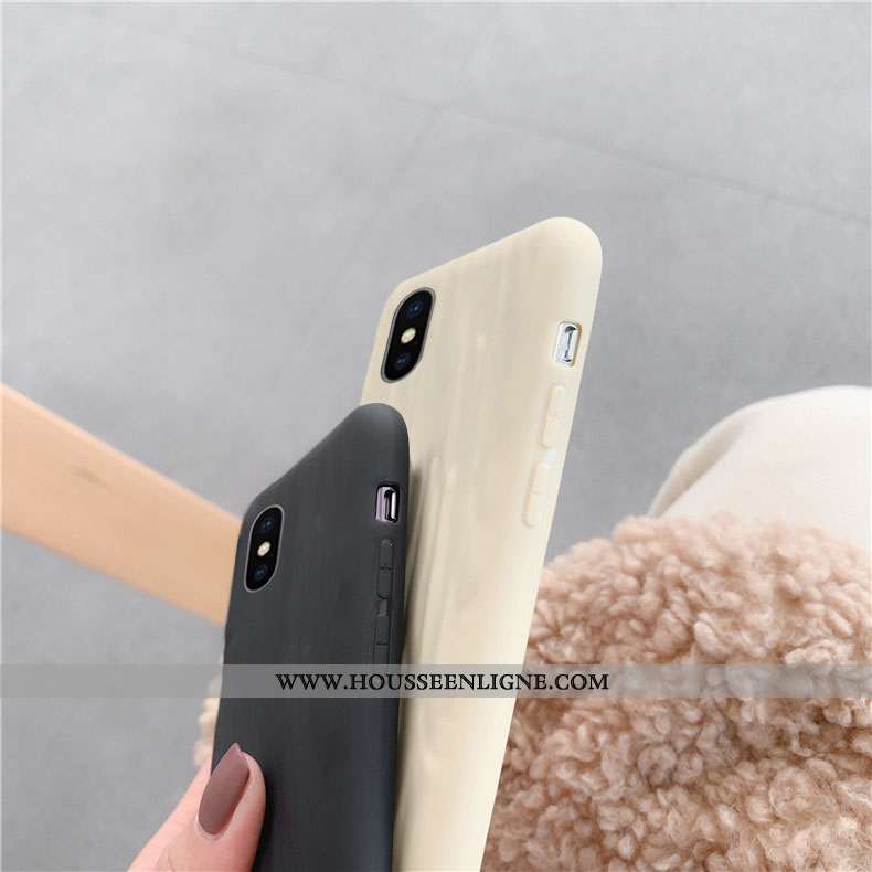 Housse iPhone 7 Plus Fluide Doux Vert Coque Téléphone Portable Support Incassable Simple Verte