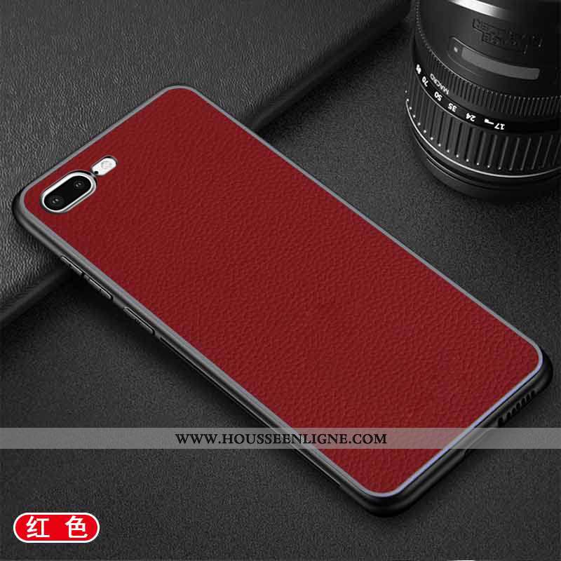 Housse iPhone 7 Plus Légère Cuir Téléphone Portable Couleur Unie Étui Incassable Simple Noir