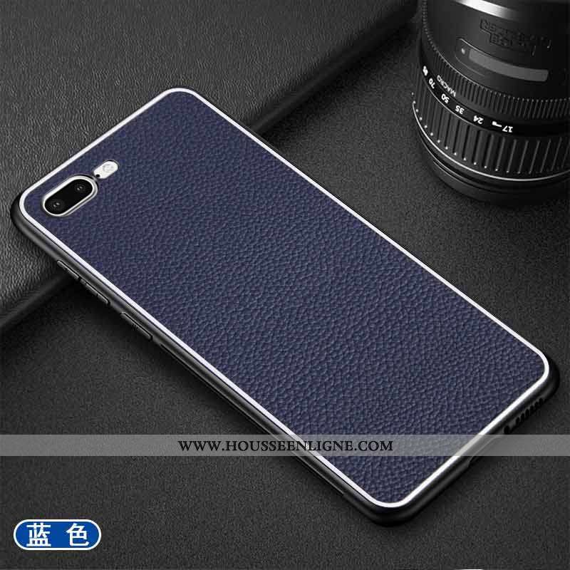 Housse iPhone 7 Plus Légère Cuir Téléphone Portable Couleur Unie Étui Incassable Simple Noir
