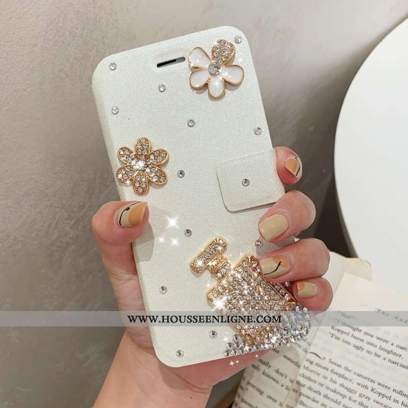 Housse iPhone 7 Plus Modèle Fleurie Protection Étui Tendance Cuir Coque Téléphone Portable Bleu