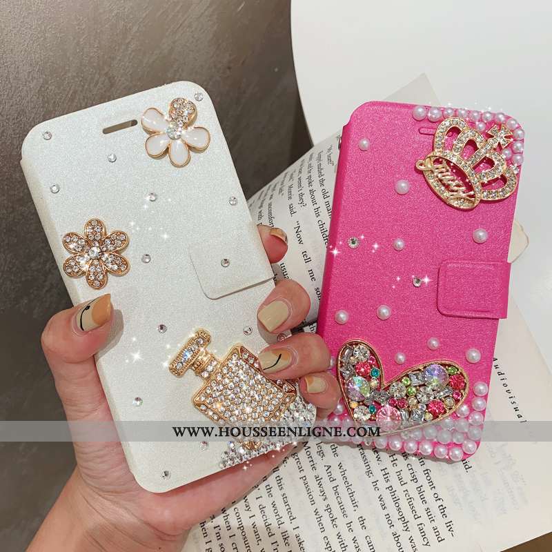 Housse iPhone 7 Plus Modèle Fleurie Protection Étui Tendance Cuir Coque Téléphone Portable Bleu