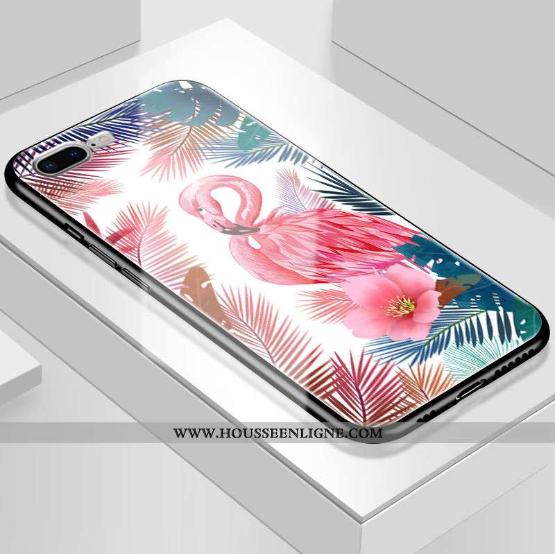 Housse iPhone 7 Plus Personnalité Mode Noir Incassable Bordure Nouveau Étui