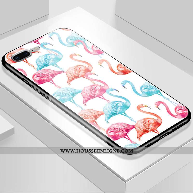 Housse iPhone 7 Plus Personnalité Mode Noir Incassable Bordure Nouveau Étui