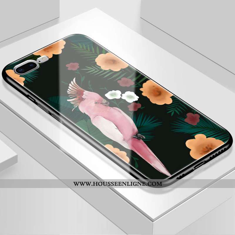 Housse iPhone 7 Plus Personnalité Mode Noir Incassable Bordure Nouveau Étui