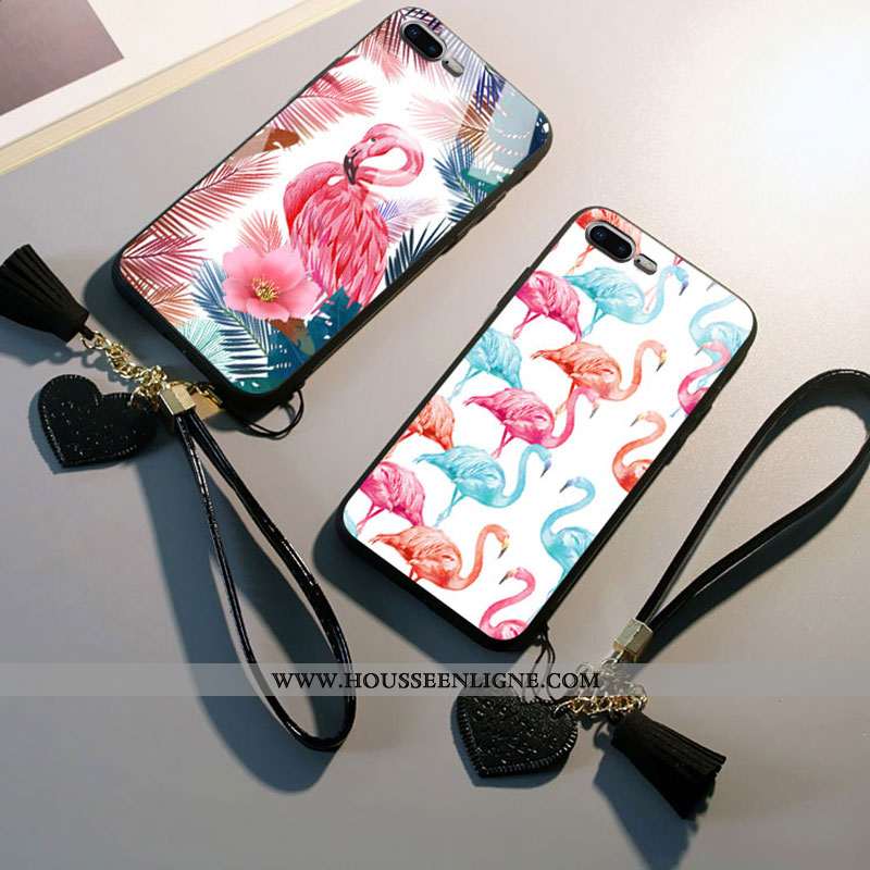 Housse iPhone 7 Plus Personnalité Mode Noir Incassable Bordure Nouveau Étui