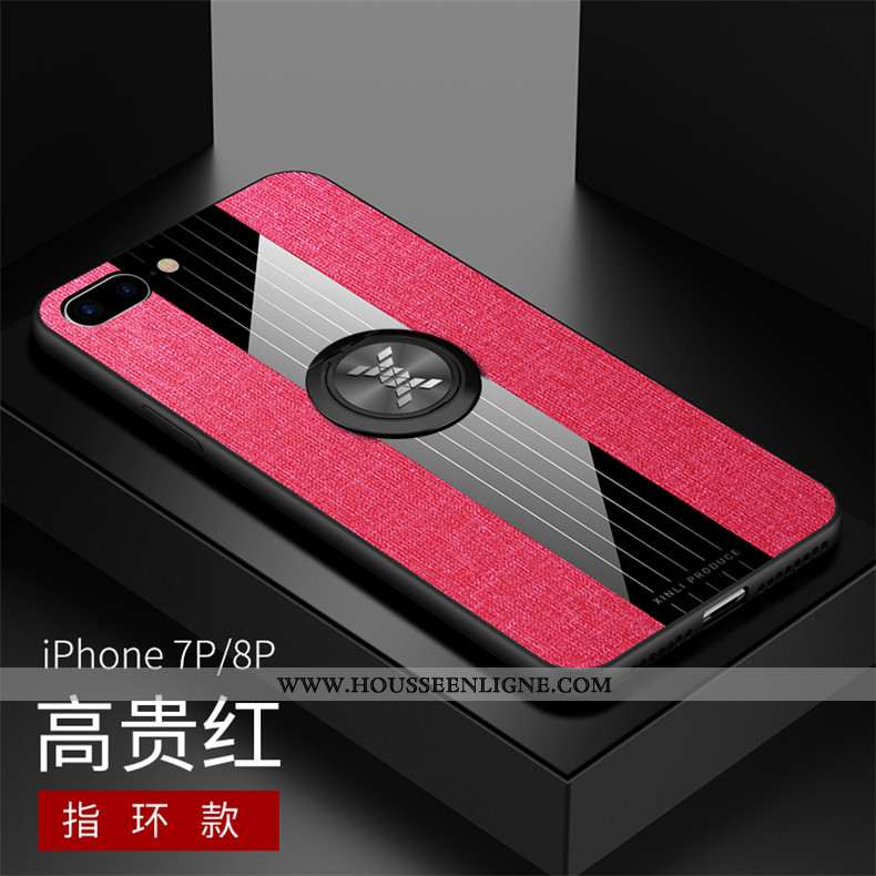Housse iPhone 7 Plus Personnalité Modèle Fleurie Incassable Tissu Tout Compris Téléphone Portable Su