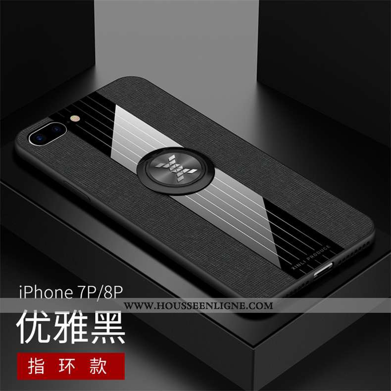 Housse iPhone 7 Plus Personnalité Modèle Fleurie Incassable Tissu Tout Compris Téléphone Portable Su