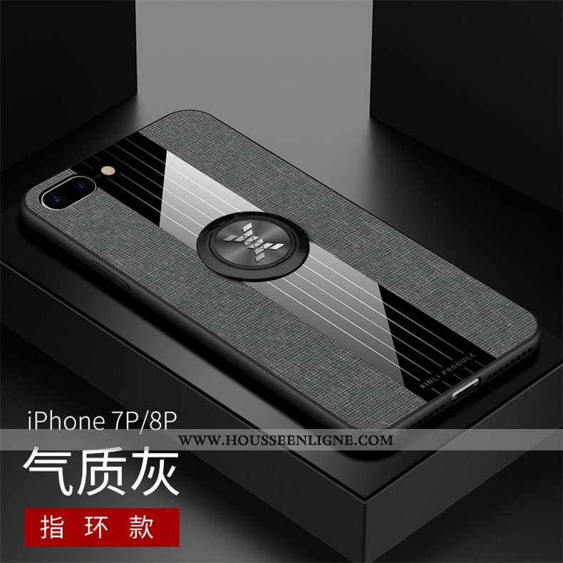 Housse iPhone 7 Plus Personnalité Modèle Fleurie Incassable Tissu Tout Compris Téléphone Portable Su