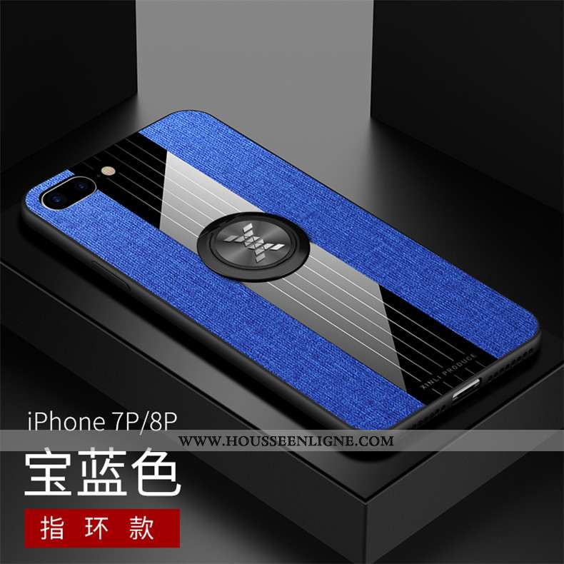 Housse iPhone 7 Plus Personnalité Modèle Fleurie Incassable Tissu Tout Compris Téléphone Portable Su