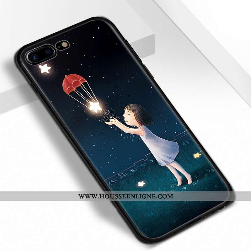 Housse iPhone 7 Plus Protection Dessin Animé Rose Amoureux Pu Coque Tout Compris
