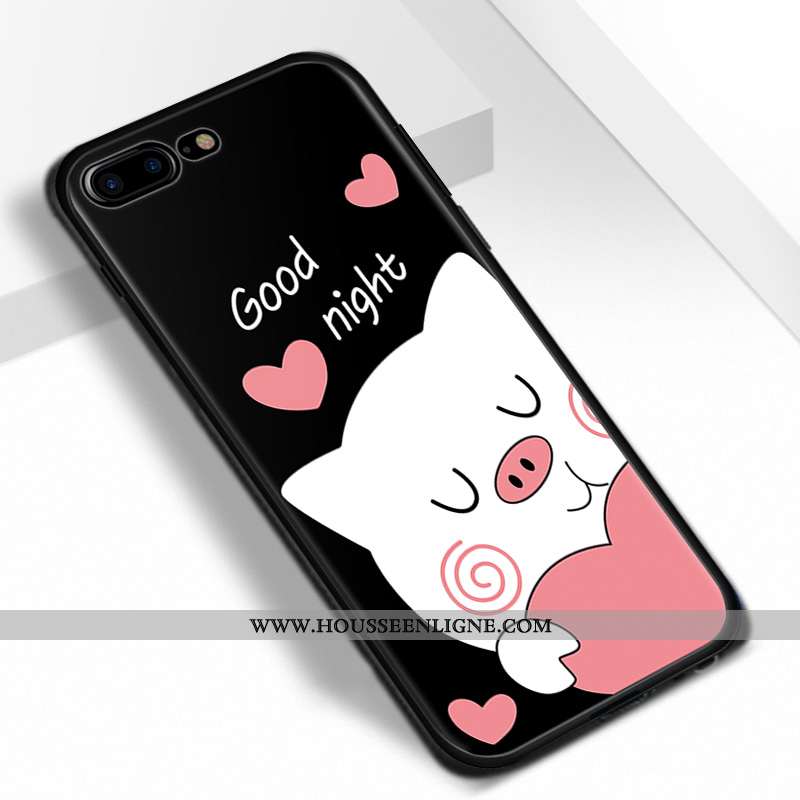 Housse iPhone 7 Plus Protection Dessin Animé Rose Amoureux Pu Coque Tout Compris