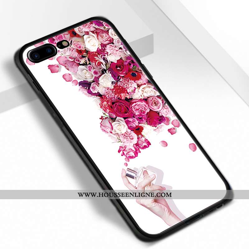 Housse iPhone 7 Plus Protection Dessin Animé Rose Amoureux Pu Coque Tout Compris