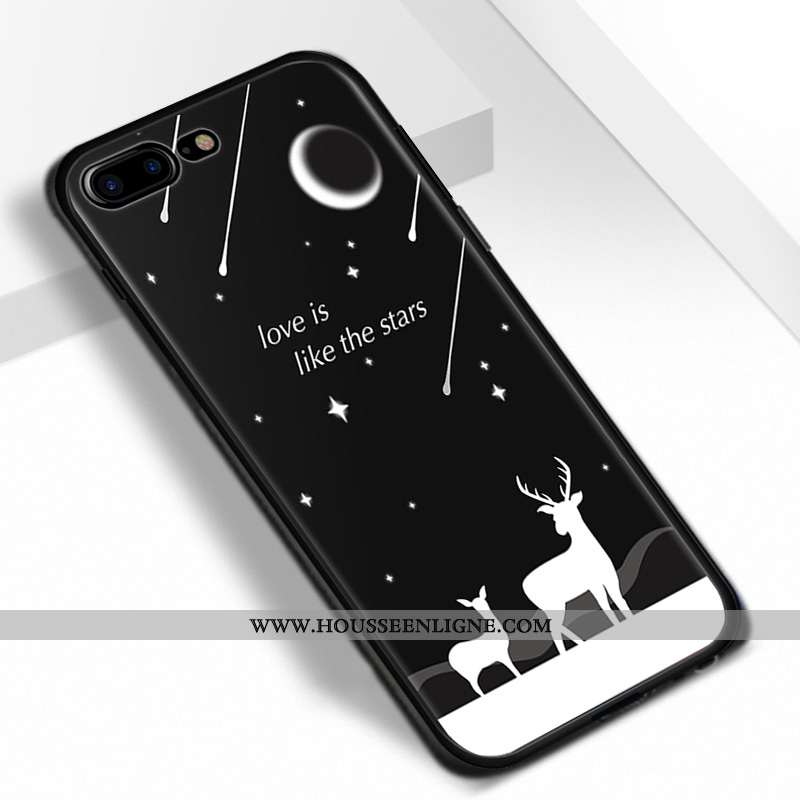 Housse iPhone 7 Plus Protection Dessin Animé Rose Amoureux Pu Coque Tout Compris