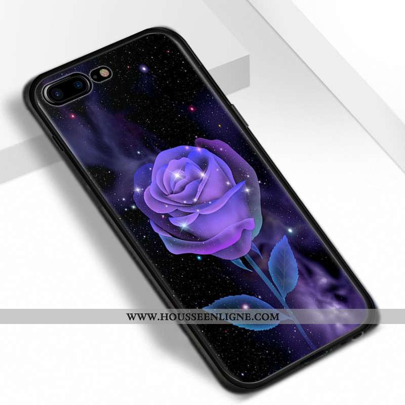 Housse iPhone 7 Plus Protection Dessin Animé Rose Amoureux Pu Coque Tout Compris