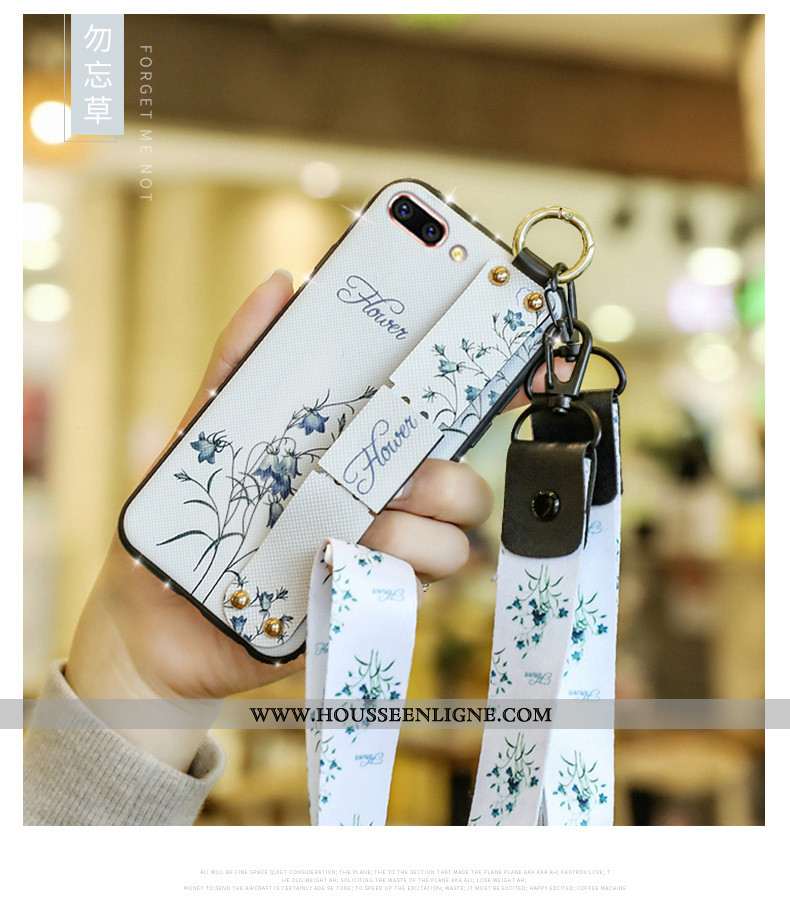 Housse iPhone 7 Plus Protection Personnalité Cou Suspendu Tendance Coque Pu Étui Rouge