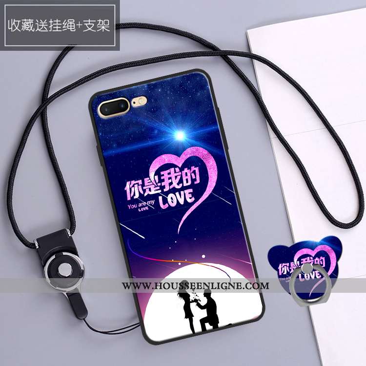 Housse iPhone 7 Plus Protection Personnalité Silicone Téléphone Portable Coque Tendance Étui Bleu