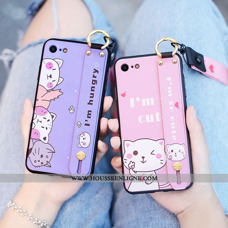 Housse iPhone 7 Silicone Protection Tout Compris Coque Créatif Personnalité Téléphone Portable Blanc