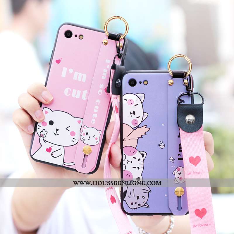 Housse iPhone 7 Silicone Protection Tout Compris Coque Créatif Personnalité Téléphone Portable Blanc
