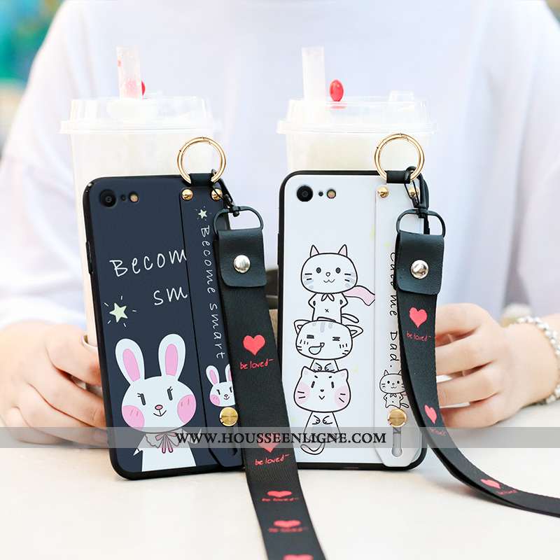 Housse iPhone 7 Silicone Protection Tout Compris Coque Créatif Personnalité Téléphone Portable Blanc