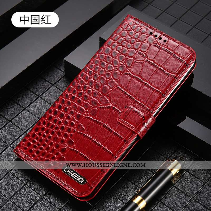 Housse iPhone 8 Cuir Véritable Cuir Clamshell Luxe Incassable Protection Téléphone Portable Marron
