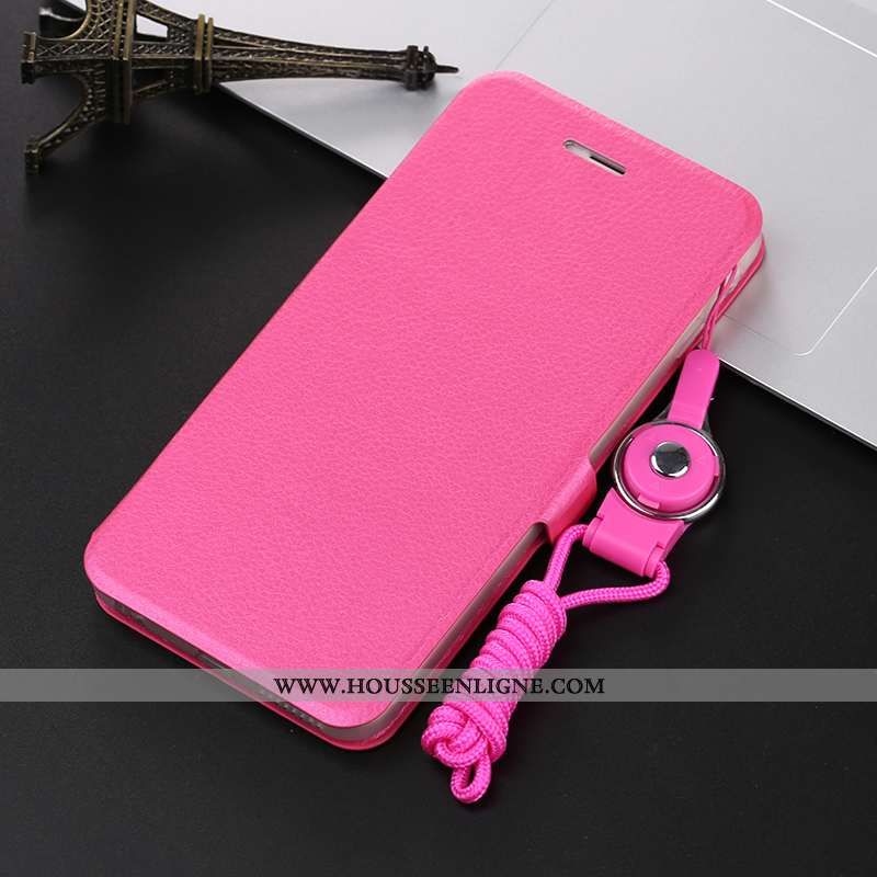 Housse iPhone 8 Fluide Doux Silicone Téléphone Portable Incassable Personnalité Rouge Cuir