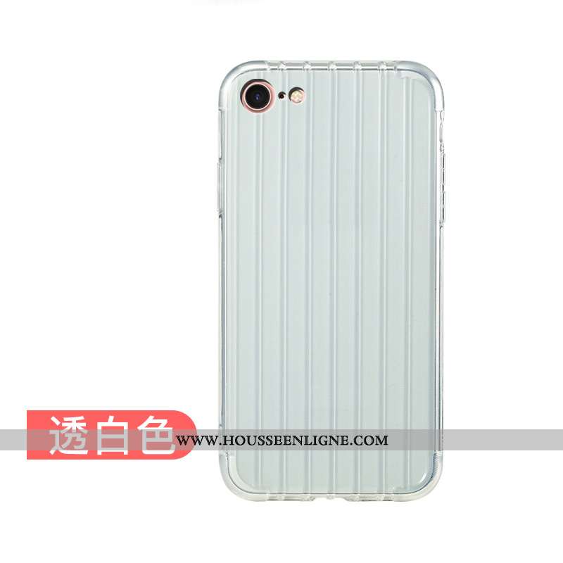 Housse iPhone 8 Légère Fluide Doux Petit Incassable Ultra Silicone Mode Bleu