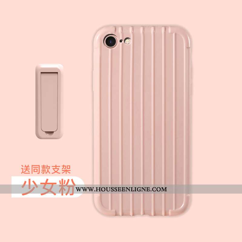 Housse iPhone 8 Légère Fluide Doux Petit Incassable Ultra Silicone Mode Bleu