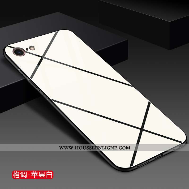 Housse iPhone 8 Personnalité Créatif Coque Incassable Petit Verre Jaune