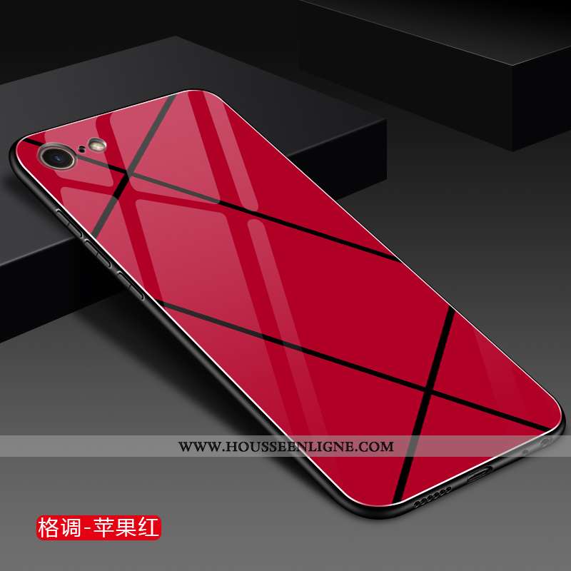 Housse iPhone 8 Personnalité Créatif Coque Incassable Petit Verre Jaune