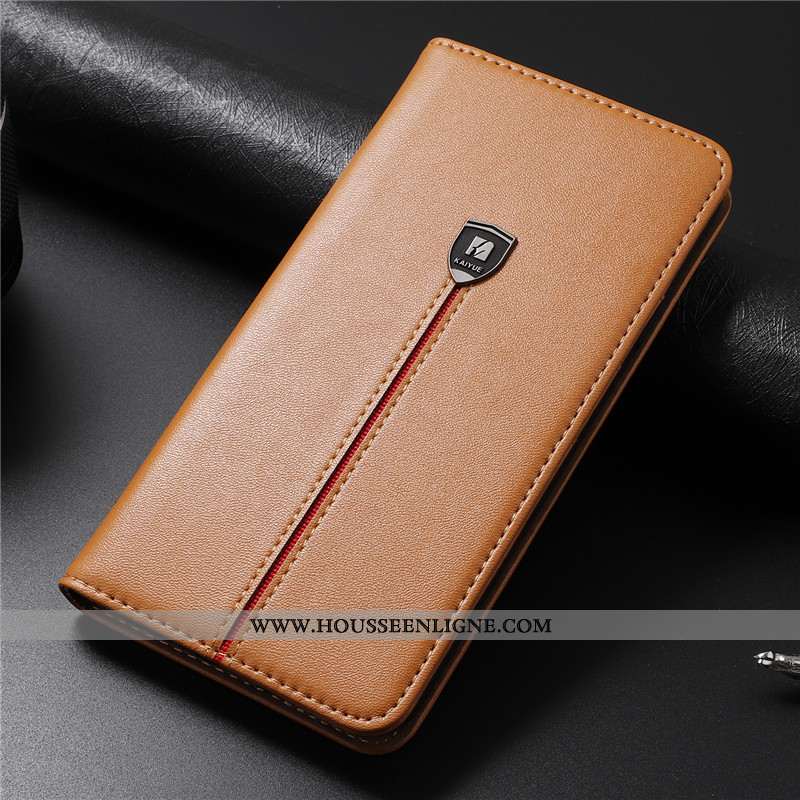 Housse iPhone 8 Plus Fluide Doux Protection Noir Cuir Véritable Tout Compris Business Cuir