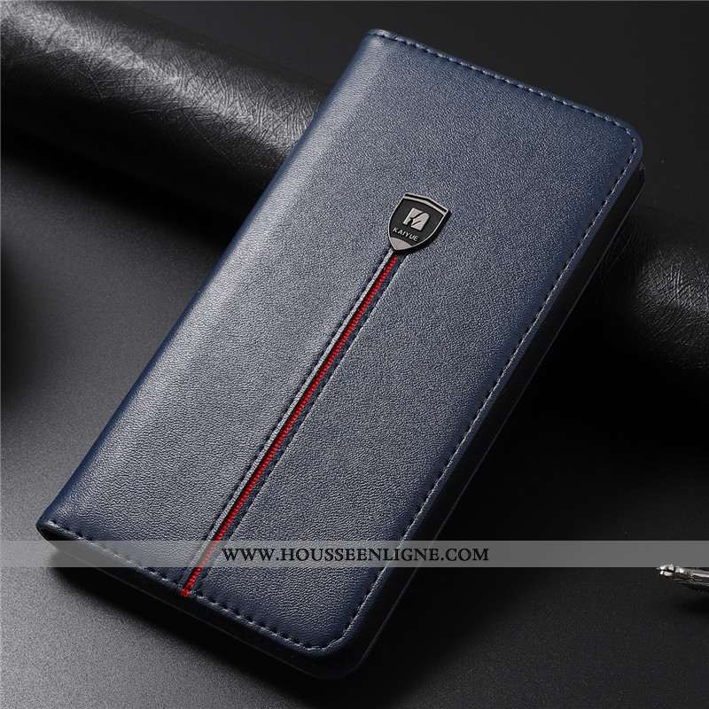 Housse iPhone 8 Plus Fluide Doux Protection Noir Cuir Véritable Tout Compris Business Cuir