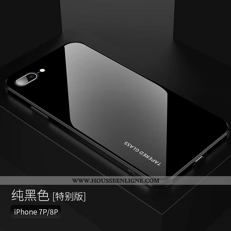 Housse iPhone 8 Plus Personnalité Créatif Verre Mode Nouveau Étui Ultra Violet
