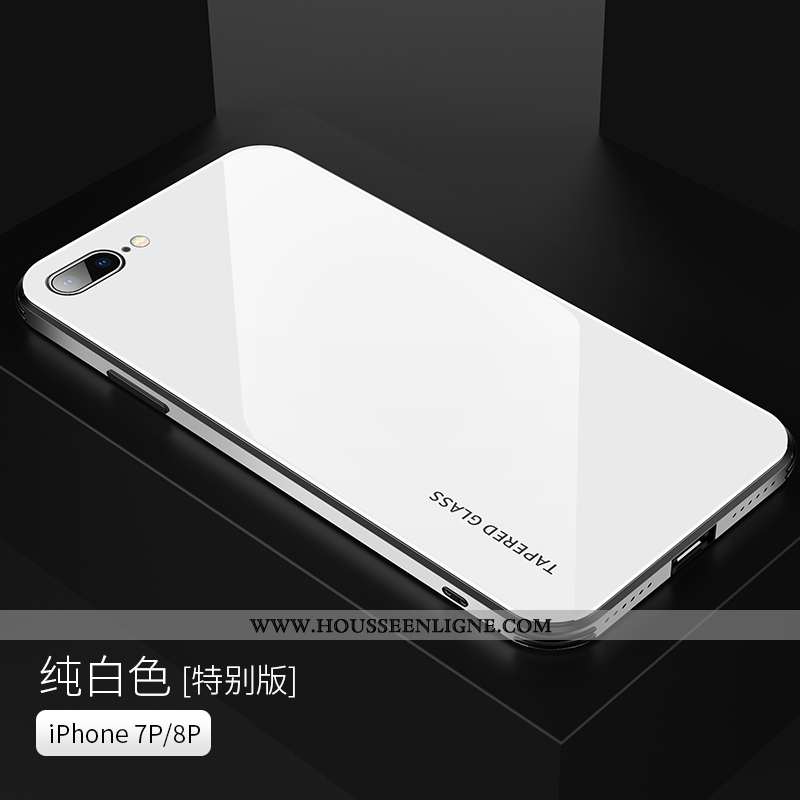 Housse iPhone 8 Plus Personnalité Créatif Verre Mode Nouveau Étui Ultra Violet