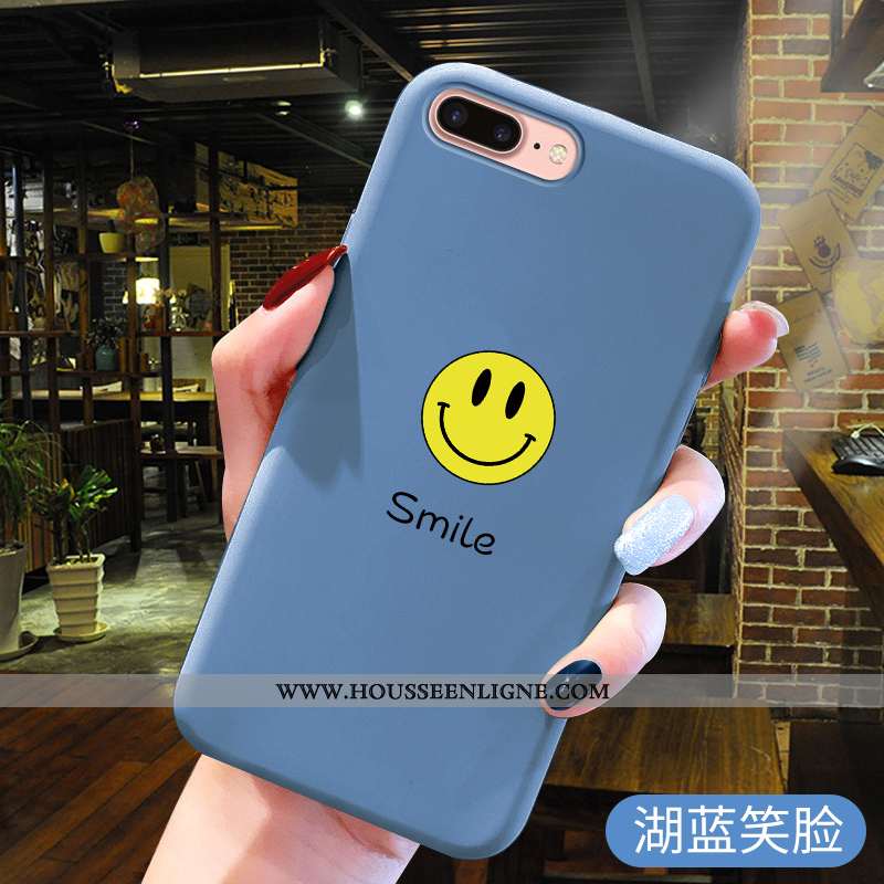 Housse iPhone 8 Plus Protection Tendance Téléphone Portable Étui Silicone Tout Compris Coque Rose