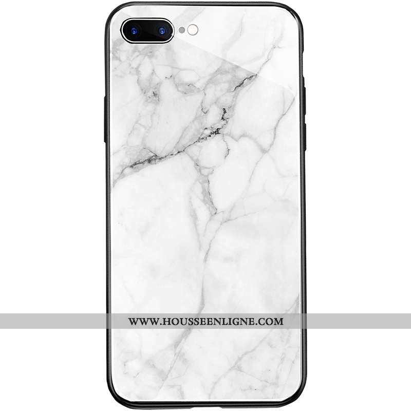 Housse iPhone 8 Plus Protection Verre Nouveau Étui Grand Amoureux Tout Compris Blanche