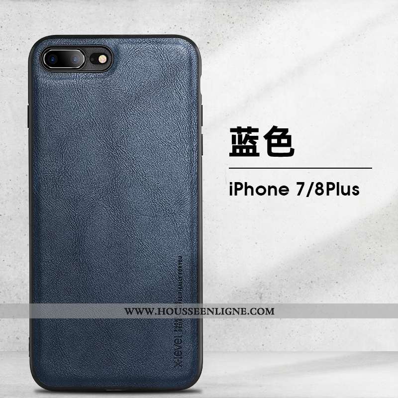 Housse iPhone 8 Plus Protection Vintage Incassable Coque Téléphone Portable Tendance Modèle Fleurie 