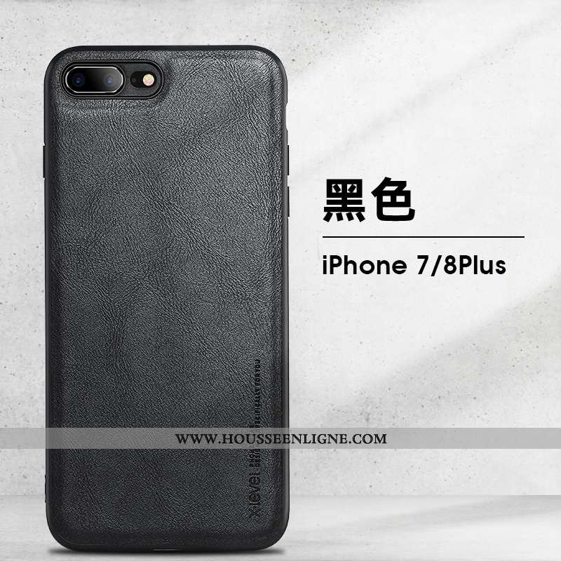 Housse iPhone 8 Plus Protection Vintage Incassable Coque Téléphone Portable Tendance Modèle Fleurie 